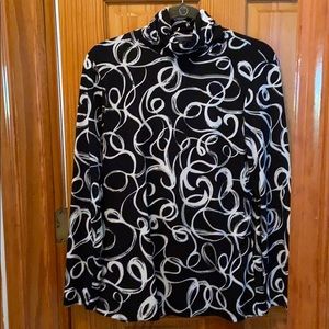 Susan graver Liquid knot mock turtle neck